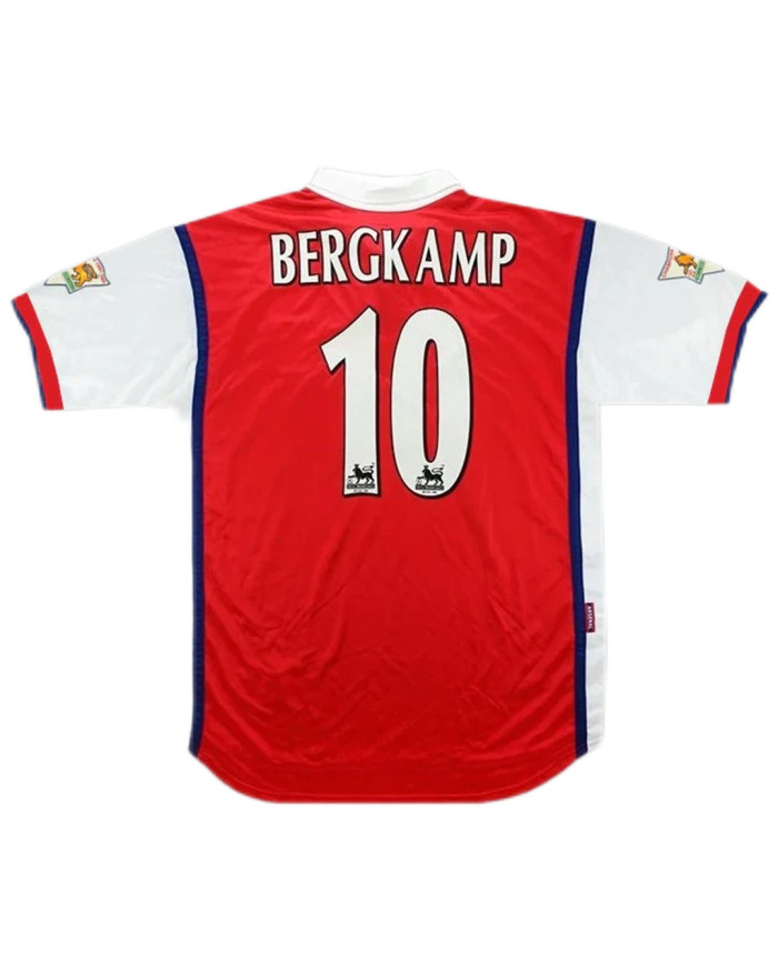 Bergkamp 10 Retro Arsenal Home Jersey 1998/99