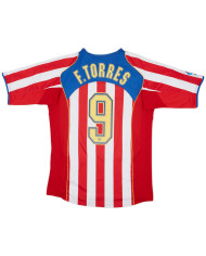 Torres 9 Retro Atletico Madrid Home Jersey 2004/05
