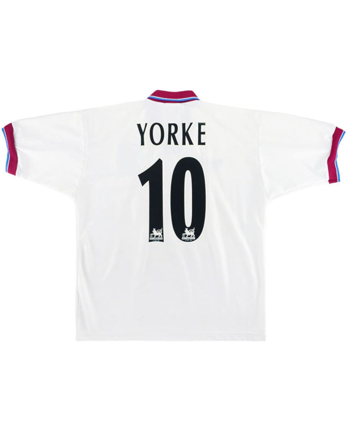 YORKE 10 Retro Aston Villa Away Jersey 1996/98