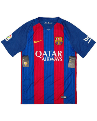 SUÁREZ 9 Barcelona Home Retro Jersey 2016/17