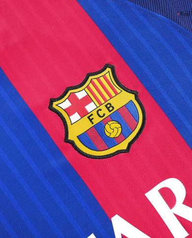 SUÁREZ 9 Barcelona Home Retro Jersey 2016/17