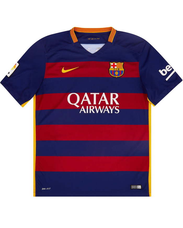 Messi 10 Retro Barcelona Home Jersey 2015/16