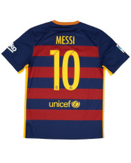 Messi 10 Retro Barcelona Home Jersey 2015/16