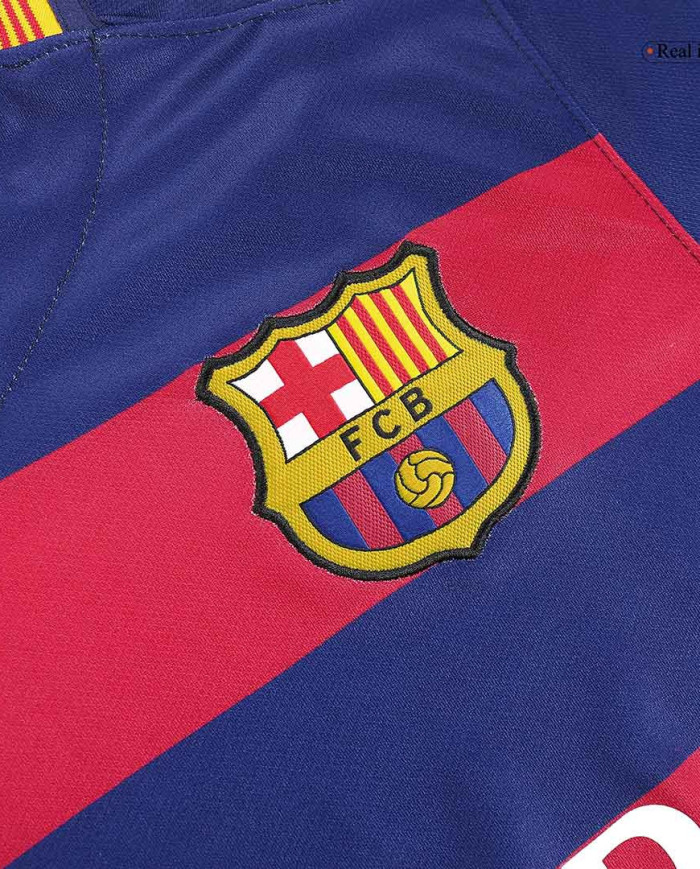 Messi 10 Retro Barcelona Home Jersey 2015/16