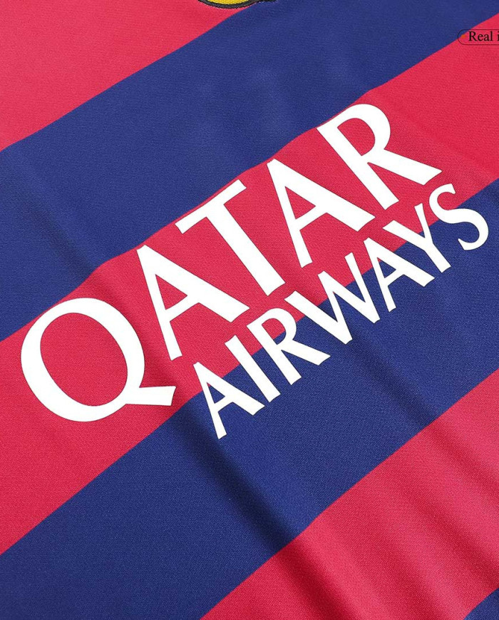 Messi 10 Retro Barcelona Home Jersey 2015/16