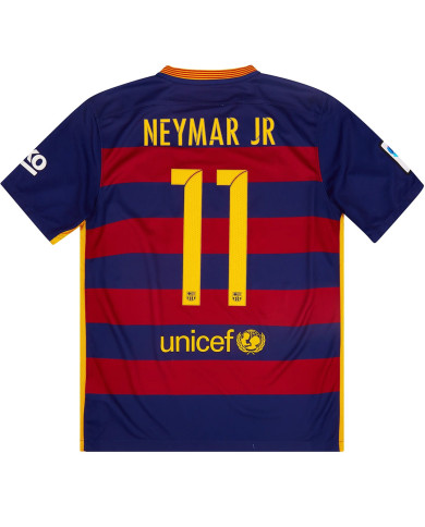 NEYMAR JR 11 Retro Barcelona Home Jersey 2015/16 NEYMAR JR 11 Retro Barcelona Home Jersey 2015/16