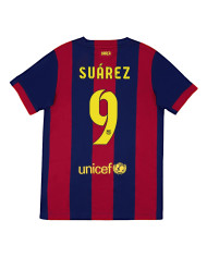 SUÁREZ 9 Retro Barcelona Home Jersey 2014/15