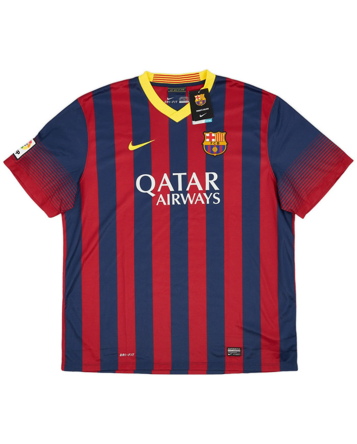Messi 10 Retro Barcelona Home Jersey 2013/14