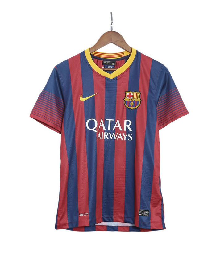 Messi 10 Retro Barcelona Home Jersey 2013/14