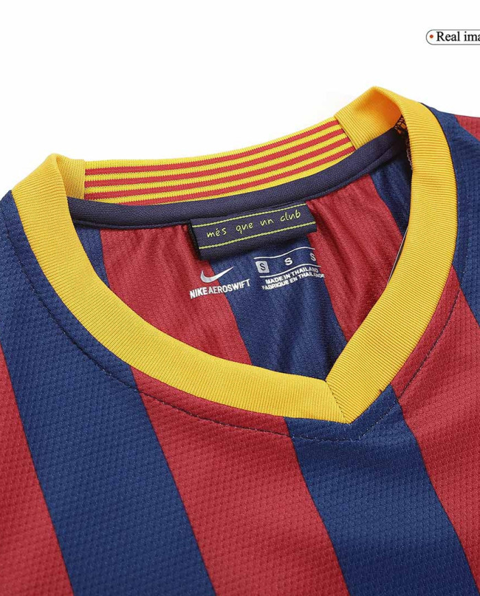 Messi 10 Retro Barcelona Home Jersey 2013/14