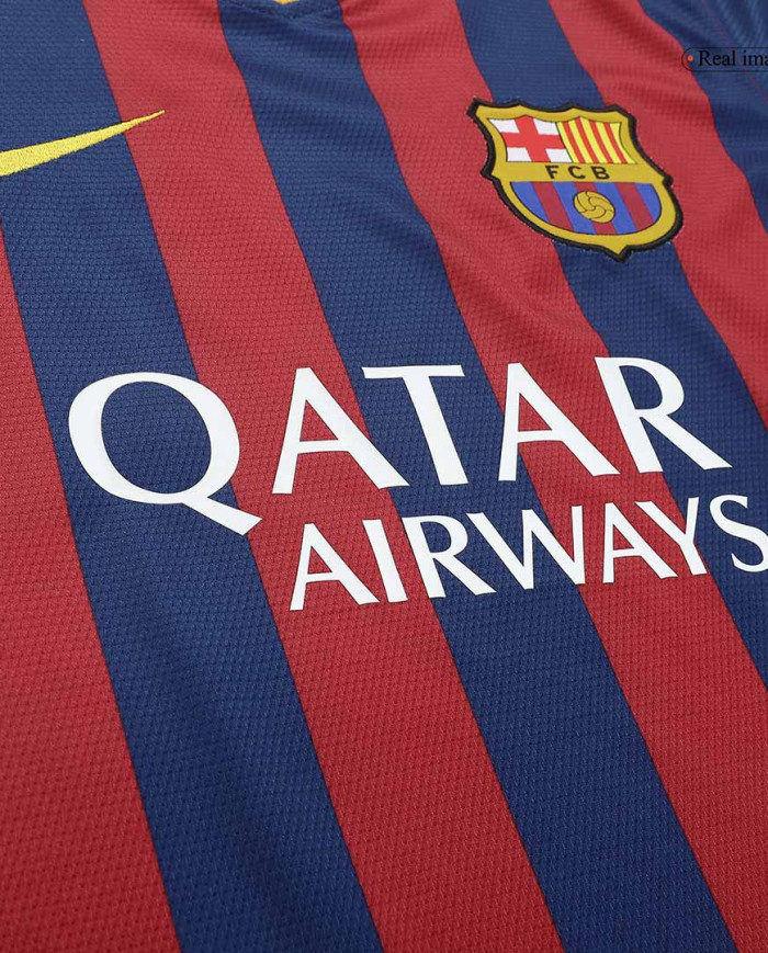 Messi 10 Retro Barcelona Home Jersey 2013/14