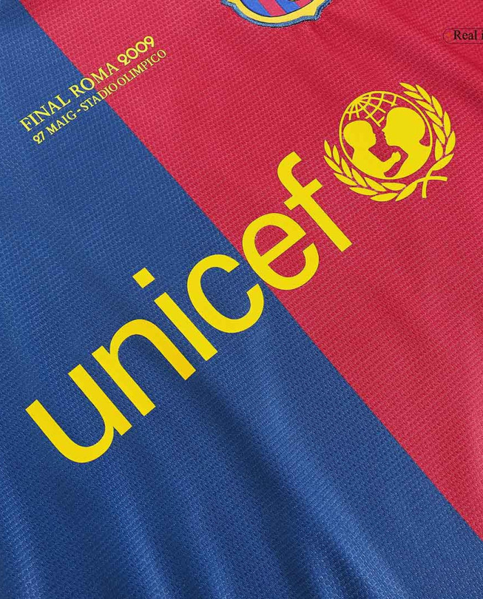 Barcelona UCL Final Retro Home Jersey 2008/09