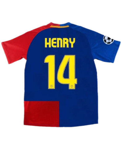 Barcelona Henry 14 UCL Final Retro Jersey Home 2008/09 Barcelona Henry 14 UCL Final Retro Jersey Home 2008/09