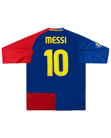 Barcelona Messi 10 UCL Final Retro Long Sleeve Home 2008/09 Barcelona Messi 10 UCL Final Retro Long Sleeve Home 2008/09