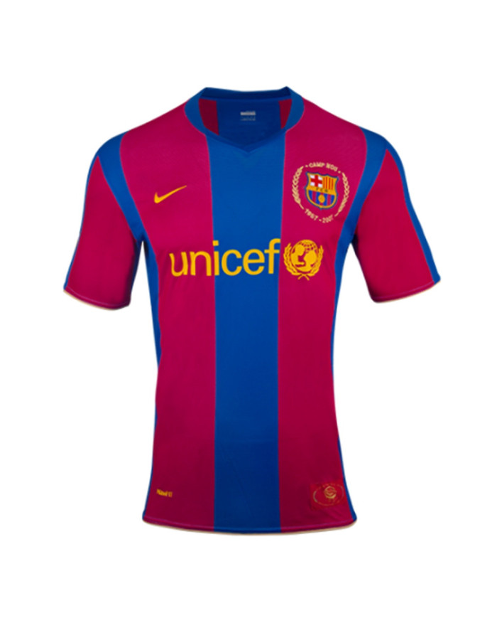Messi 19 Barcelona Retro Jersey 50-Years Anniversary 2007/08