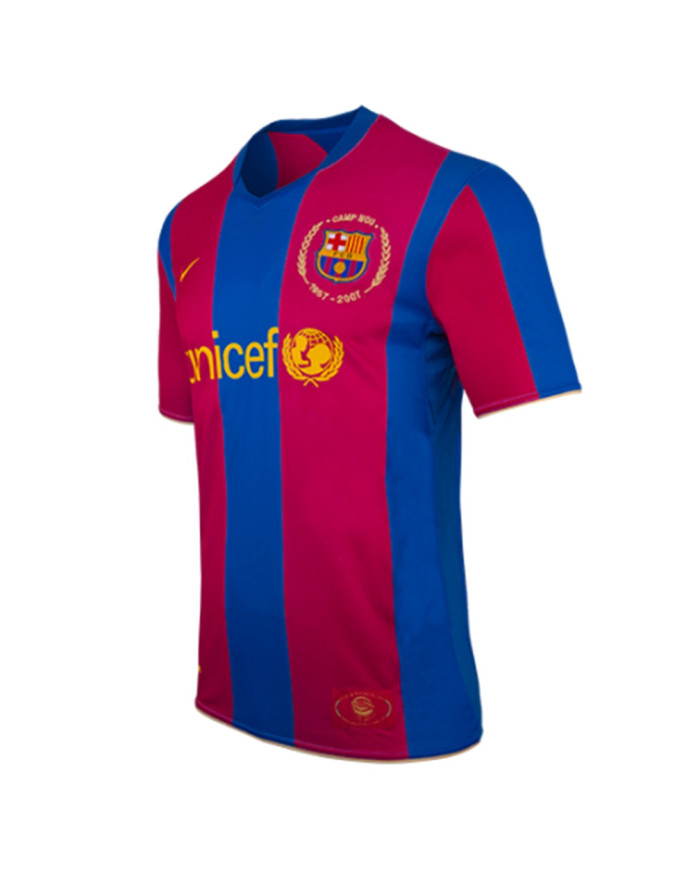 Messi 19 Barcelona Retro Jersey 50-Years Anniversary 2007/08