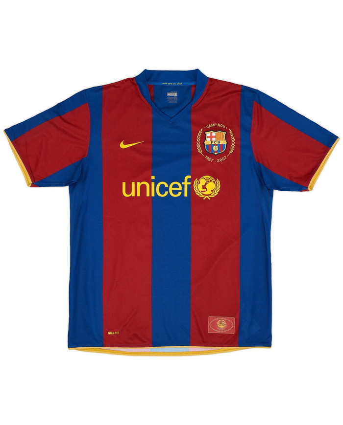 Zambrotta 11 Barcelona Retro Home Jersey 50-Years Anniversary 2007/08