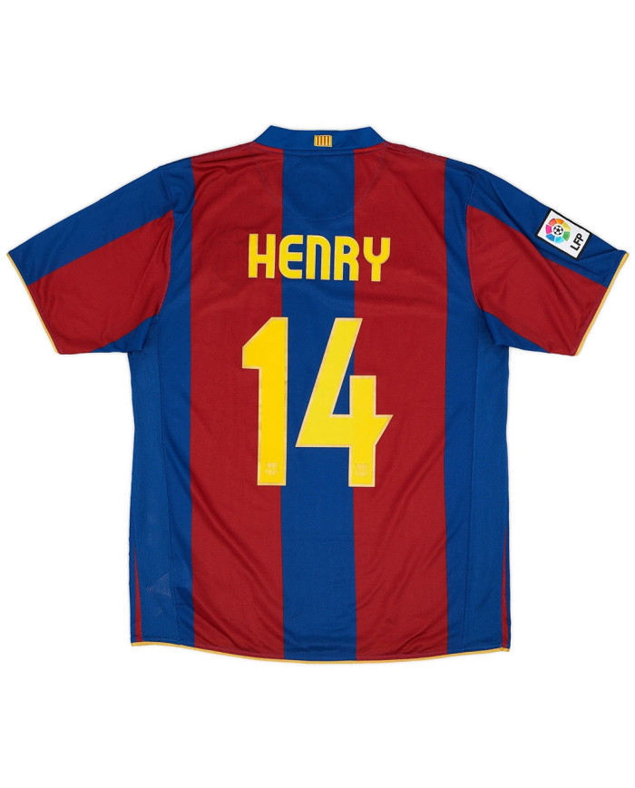 Henry 14 Barcelona Retro Home Jersey 50-Years Anniversary 2007/08
