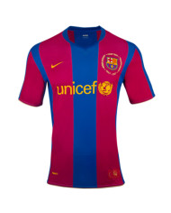 Ronaldinho 10 Barcelona Retro Home Jersey 50-Years Anniversary 2007/08