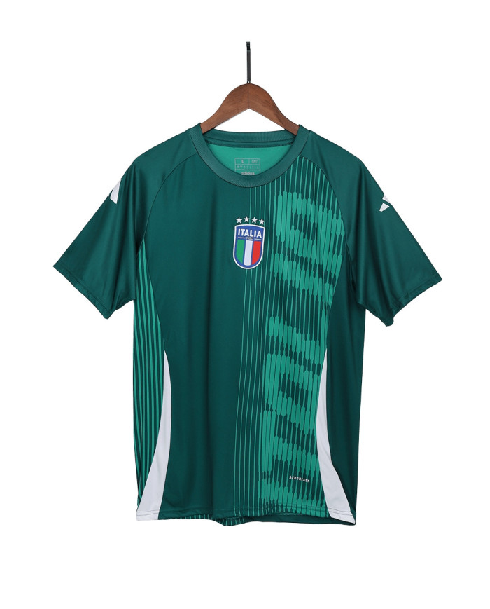 Italy Pre-Match Jersey Green Euro 2024