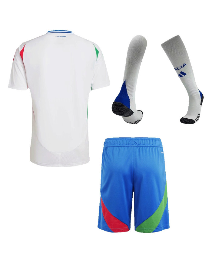 Italy Away Whole Kit(Jersey+Shorts+Socks) Euro 2024