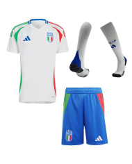 Italy Away Whole Kit(Jersey+Shorts+Socks) Euro 2024