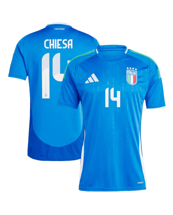 CHIESA 14 Italy Home Jersey Euro 2024