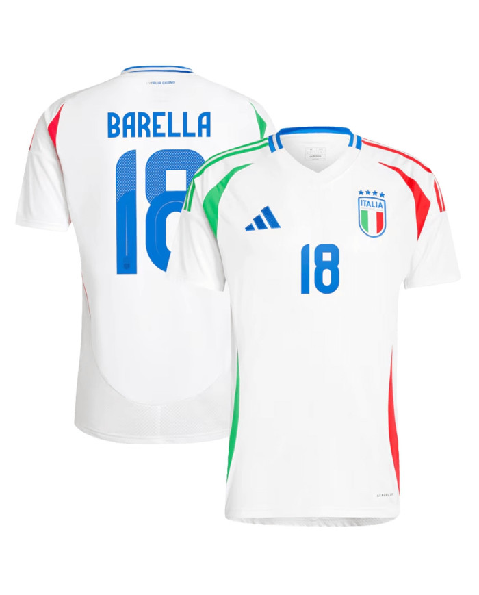 BARELLA 18 Italy Away Jersey Euro 2024