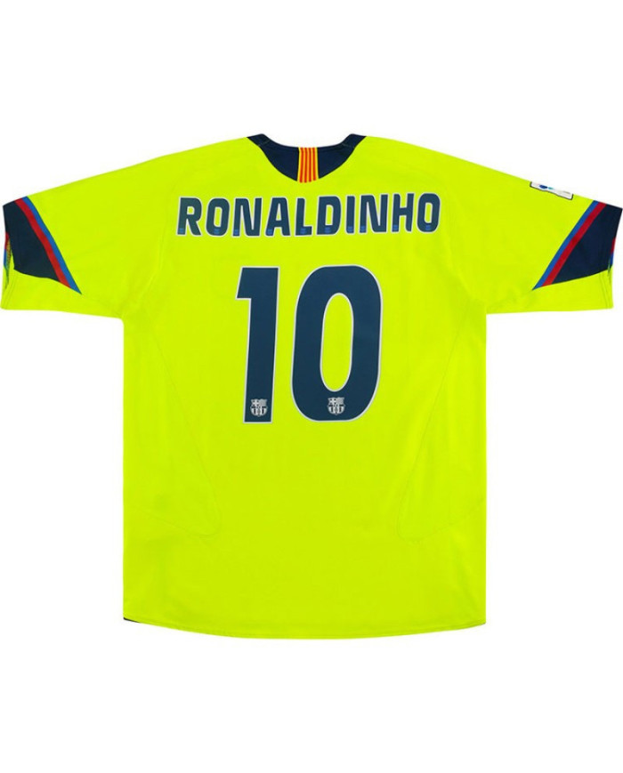 Ronaldinho 10 Retro Barcelona Away Jersey 2005/06