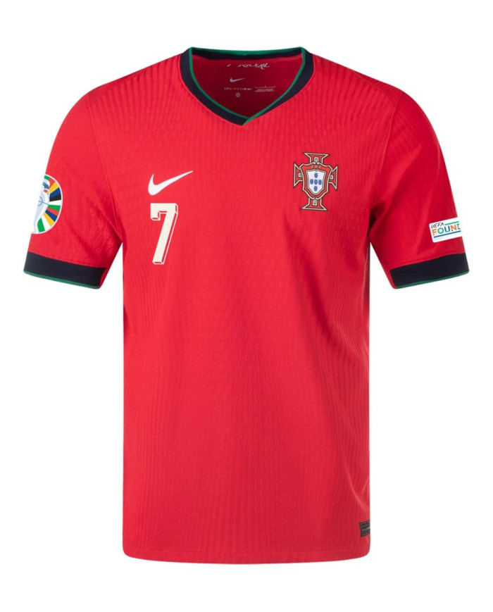 Ronaldo 7 Portugal Home Jersey Player Version EURO 2024