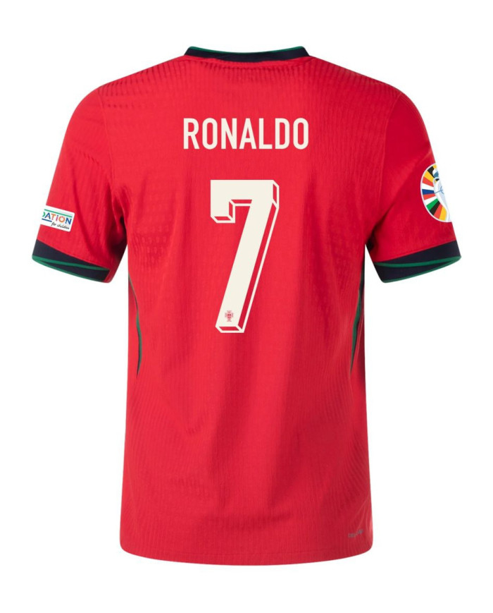 Ronaldo 7 Portugal Home Jersey Player Version EURO 2024