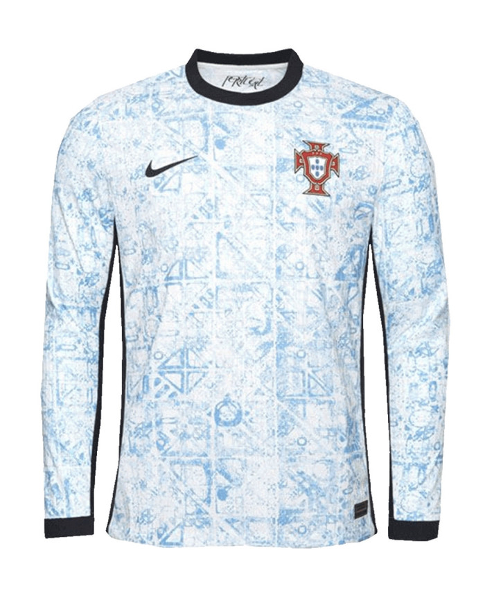 Portugal Away Long Sleeve Jersey Player Version Euro 2024