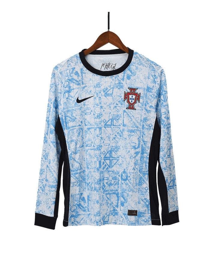 Portugal Away Long Sleeve Jersey Player Version Euro 2024