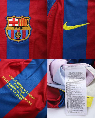 Ronaldinho 10 Retro Barcelona UCL Final Home Jersey 2005/06 Ronaldinho 10 Retro Barcelona UCL Final Home Jersey 2005/06