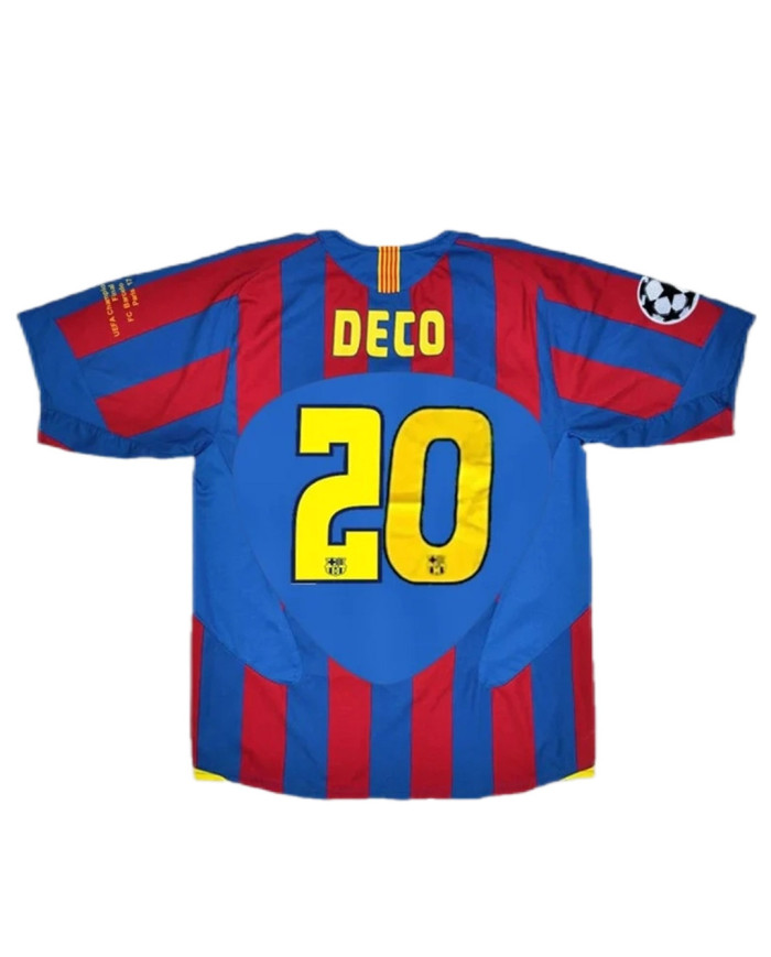 DECO 20 Retro Barcelona UCL Final Home Jersey 2005/06