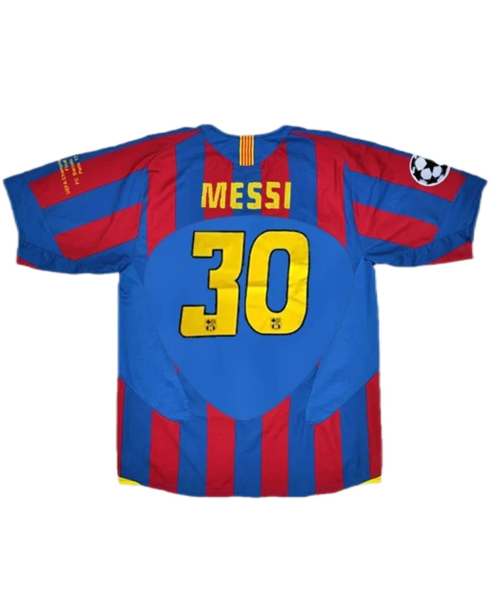 Messi 30 Retro Barcelona UCL Final Home Jersey 2005/06