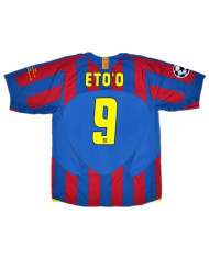ETO'O 9 Retro Barcelona UCL Final Home Jersey 2005/06