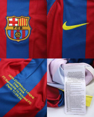 ETO'O 9 Retro Barcelona UCL Final Home Jersey 2005/06