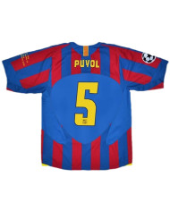 Puyol 5 Retro Barcelona UCL Final Home Jersey 2005/06