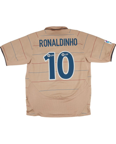 Ronaldinho 10 Retro Barcelona Away Jersey 2003/05