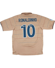 Ronaldinho 10 Retro Barcelona Away Jersey 2003/05