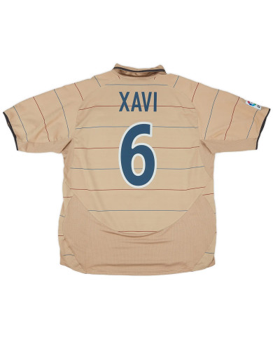 Xavi 6 Retro Barcelona Away Jersey 2003/05
