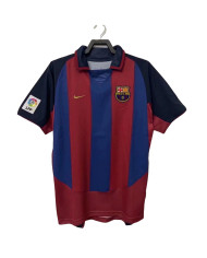 Ronaldinho 10 Retro Barcelona Home Jersey 2003/04