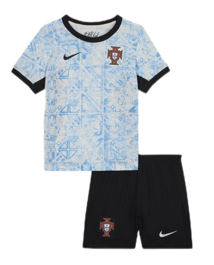 Kids Portugal Away Kit EURO 2024