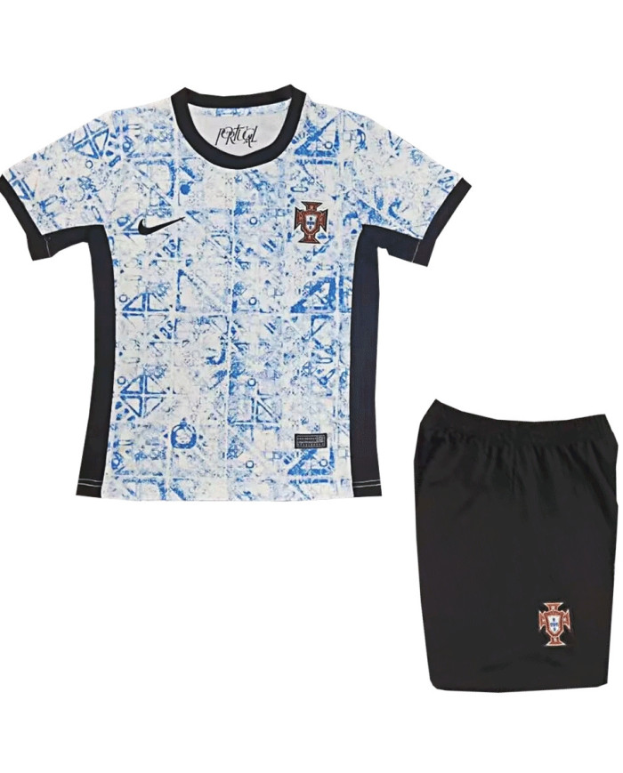 Kids Portugal Away Kit EURO 2024