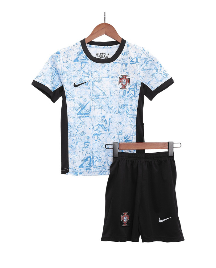 Kids Portugal Away Kit EURO 2024