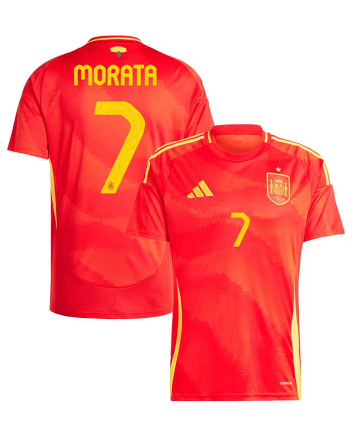 MORATA 7 Spain Home Jersey Euro 2024