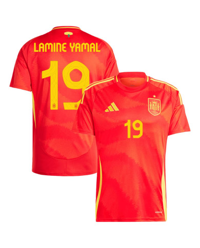 LAMINE YAMAL 19 Spain Home Jersey Euro 2024 LAMINE YAMAL 19 Spain Home Jersey Euro 2024