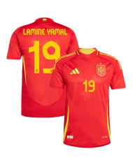 LAMINE YAMAL 19 Spain Home Jersey Player Version Euro 2024