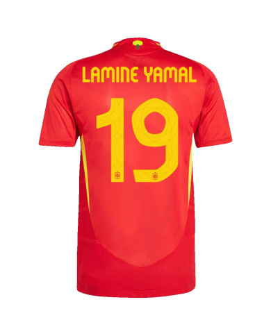 LAMINE YAMAL 19 Spain Home Jersey Player Version Euro 2024 LAMINE YAMAL 19 Spain Home Jersey Player Version Euro 2024